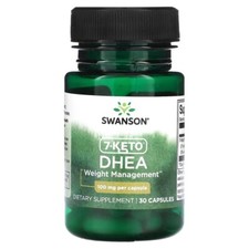 7-KETO DHE A 100mg 30caps SWANSON. BIENESTAR, CONTROL DE PESO,