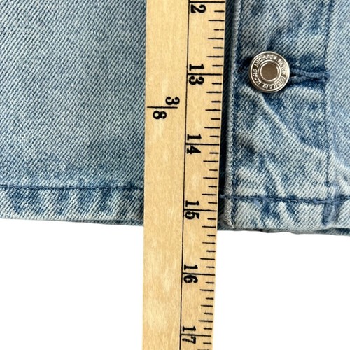 Michael Kors Jean Skirt Womens 14 Blue Light Wash Mini Denim Button Front NEW - 第 8/16 張圖片