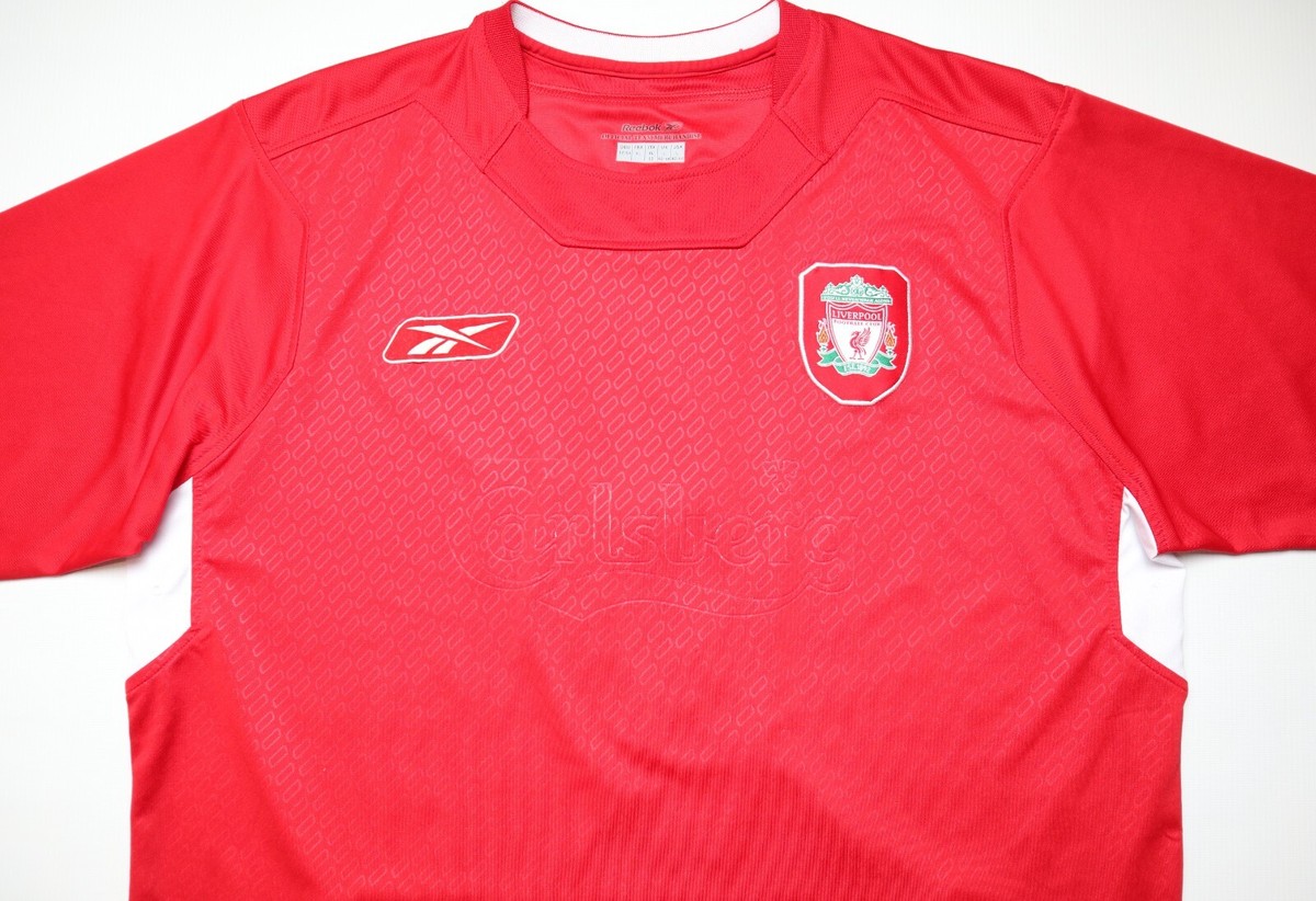 LIVERPOOL FC 2004/2006 HOME RIISE #6 FOOTBALL SHIRT SOCCER