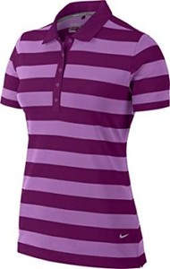Nike Women's Dri-Fit Bold Stripe Golf Polo Shirt Purple UK size M Mediu *REF71 | eBay