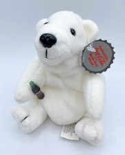 -R TY BEANIE BEAN BAG COCA COLA PLUSH CHRISTMAS POLAR BEAR 0109 WITH BOTTLE