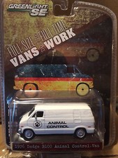 Greenlight VANS doing WORK 1976 Dodge B-100 ANIMAL CONTROL  Van