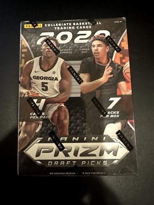 2020 Panini Prizm Draft Picks Collegiate Basketball Factory Sealed Blaster Box