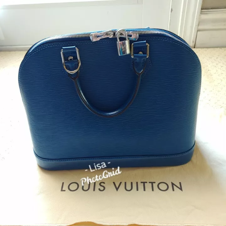 Authentic, Pre-Owned Louis Vuitton Alma PM - Epi Leather in Sapphire