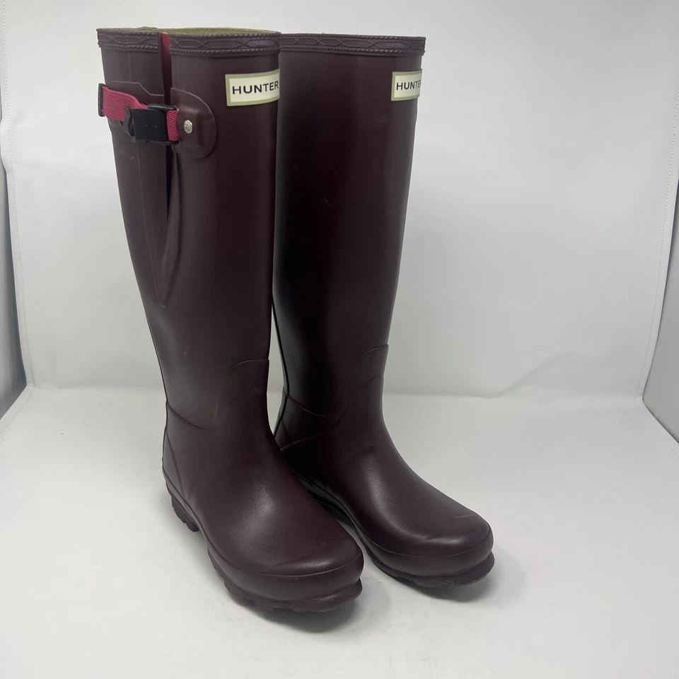 $168 Botas HUNTER ORIGINALES RAIN NORRIS FIELD WELLINGTON Granero Inglés Foto 3 de 4
