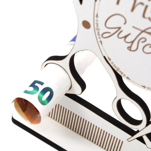 Geldgeschenk Friseur Friseurgutschein - inkl. Wunschtext - Schild für Geld Gutsc - Bild 3 von 4