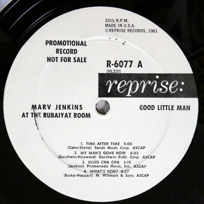 Marv Jenkins At The Rubaiyat Room レコード Marv Jenkins At The Rubaiyat Room レコード MARV JENKINS at