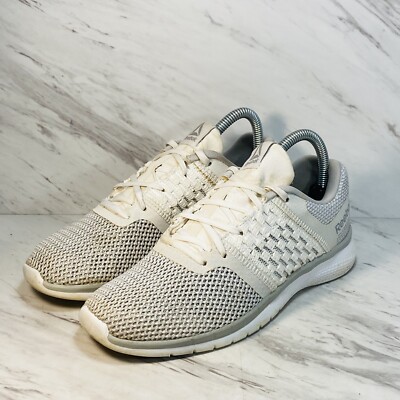 Reebok PT Prime Runner White Gray Running Shoes Sneakers Women Size US 6.5