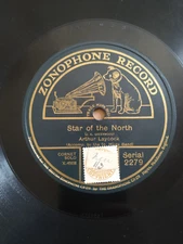 Arthur Laycock – Star Of The North rare Zonophone shellac