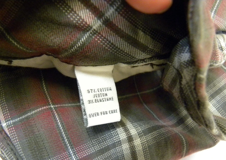 Bermudas Abercrombie & Fitch New York a Cuadros Verde Rojo Puños Elastizados Talla 2 Foto 3 de 4