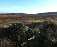 Photo 6x4 Ruined farmstead below Hill of Yarrows, Caithness Raggra The bu c2013