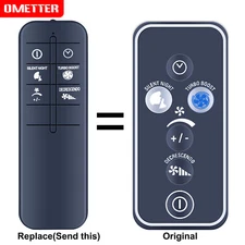 Remote Control For Rowenta Fan Turbo Silence Extreme VU5670 Series VU5670F2