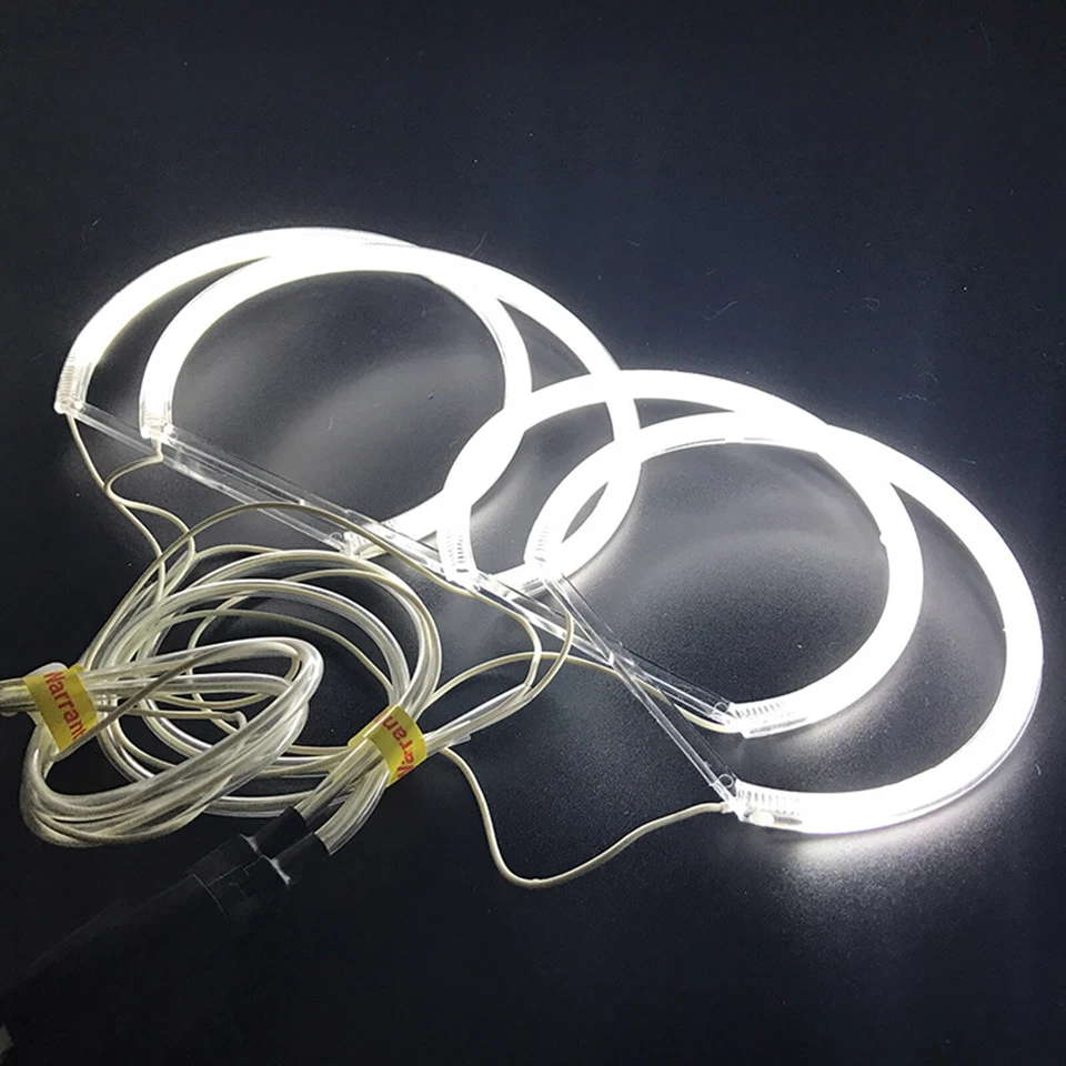 LED Angel Eyes Xenon Standlicht Ringe CCFL Scheinwerfer Für BMW E46 131 146mm. - Bild 2 von 4