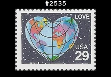 USA4 #2535 MNH Love World Heart