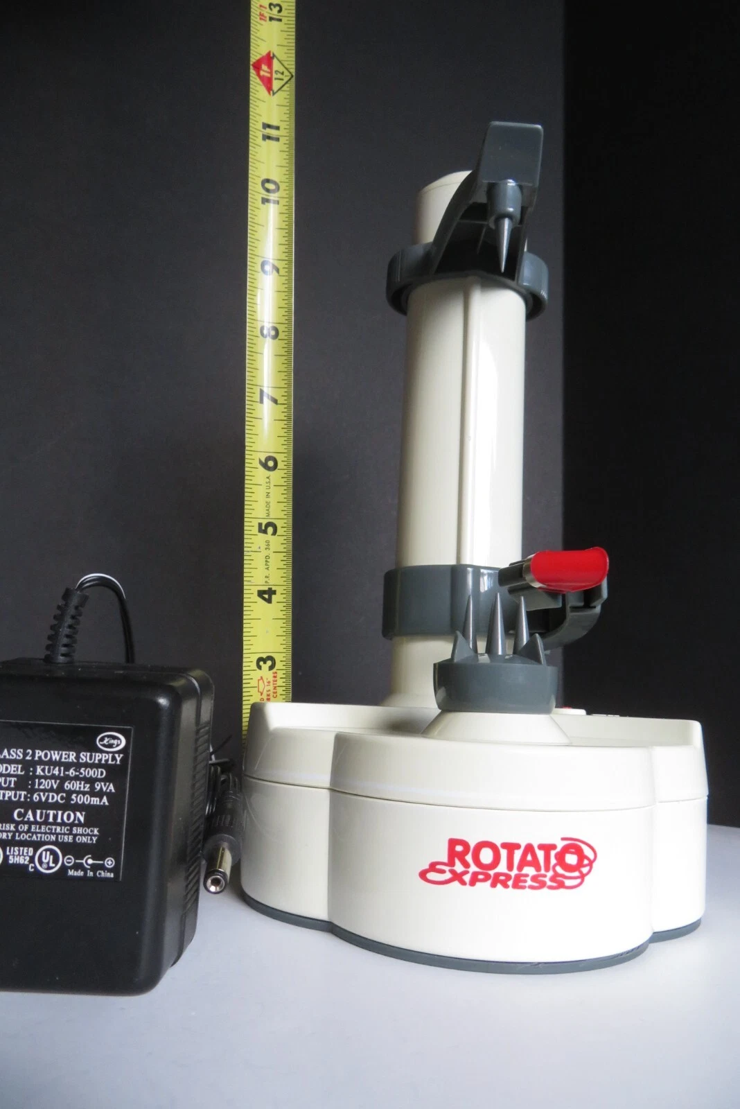 VINTAGE Rotato® Electric Potato, *VIDEO* Apple Carrot Peeler 2 New Peeler Blades