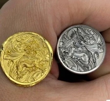 3D Zodiac Year of Dragon Stamp Tool for Jewelry Gold Embossing Punch Craft