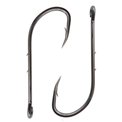 100pcs Fishing Hook 6#-6/0# Fish Hook Baitholder Jig Big High Carbon Steel Hooks - Afbeelding 1 van 5