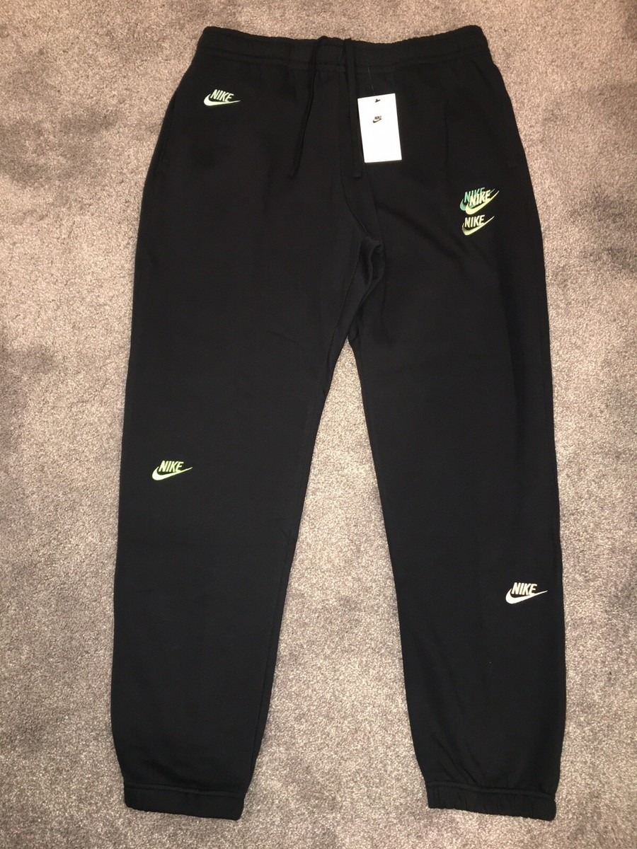 Nike Sportswear Essentials Futura Joggers Pants Black Mens Size XL