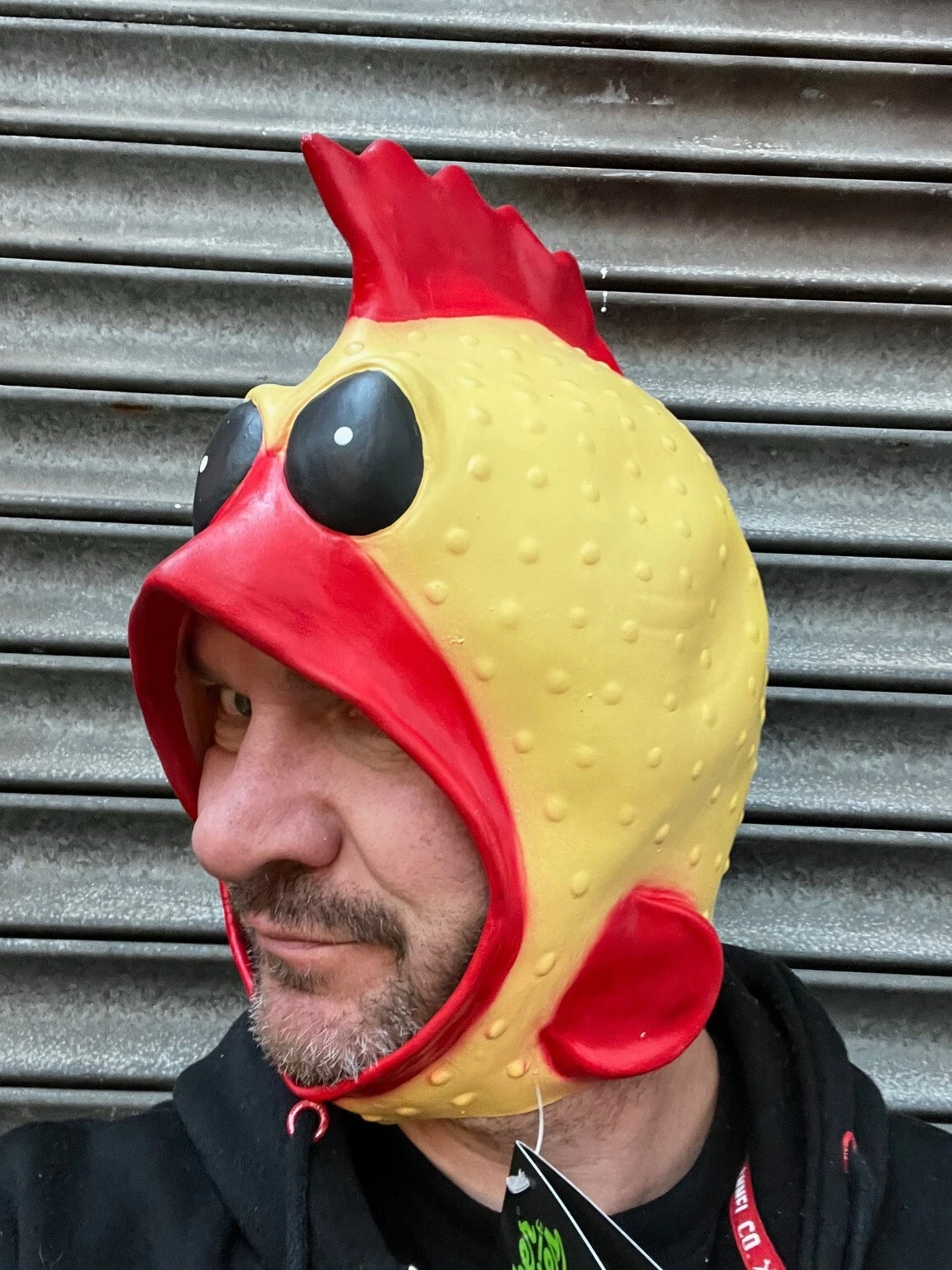 Funny Rubber Chicken Mask Latex Open Face Animal Rooster Bird Stag Party Masks