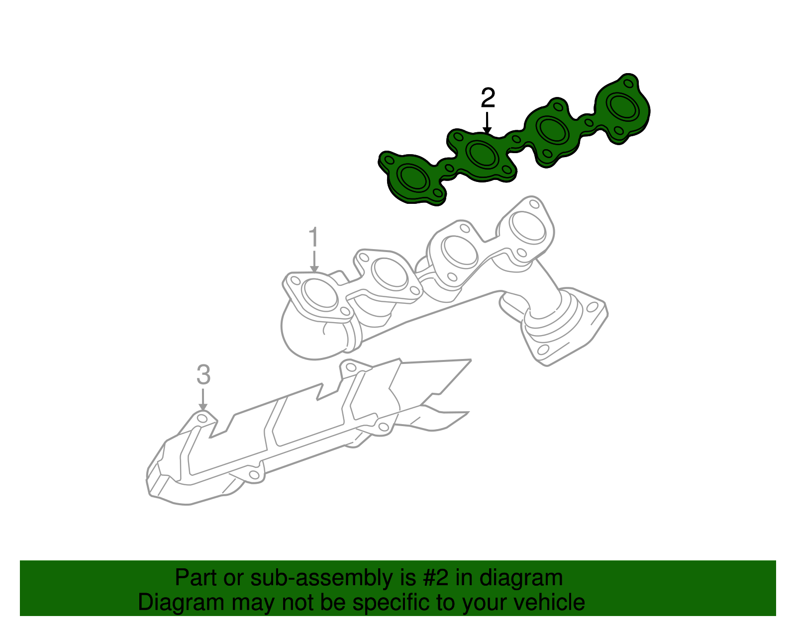 Genuine Toyota Exhaust Manifold Gasket (Left) 1717350021 eBay