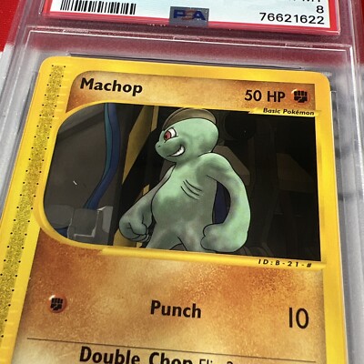 PSA 8 Machop #117 2002 Pokemon Expedition Card eReader 1622 | eBay