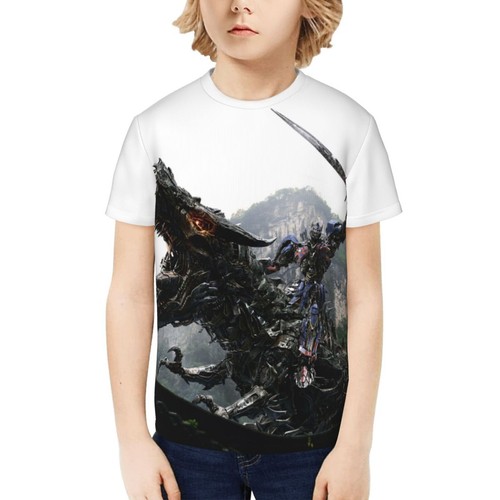 Transformers Rise of the Beasts Movie Kids T-Shirt Novelty Short Sleeve Tee Tops - Picture 28 of 34