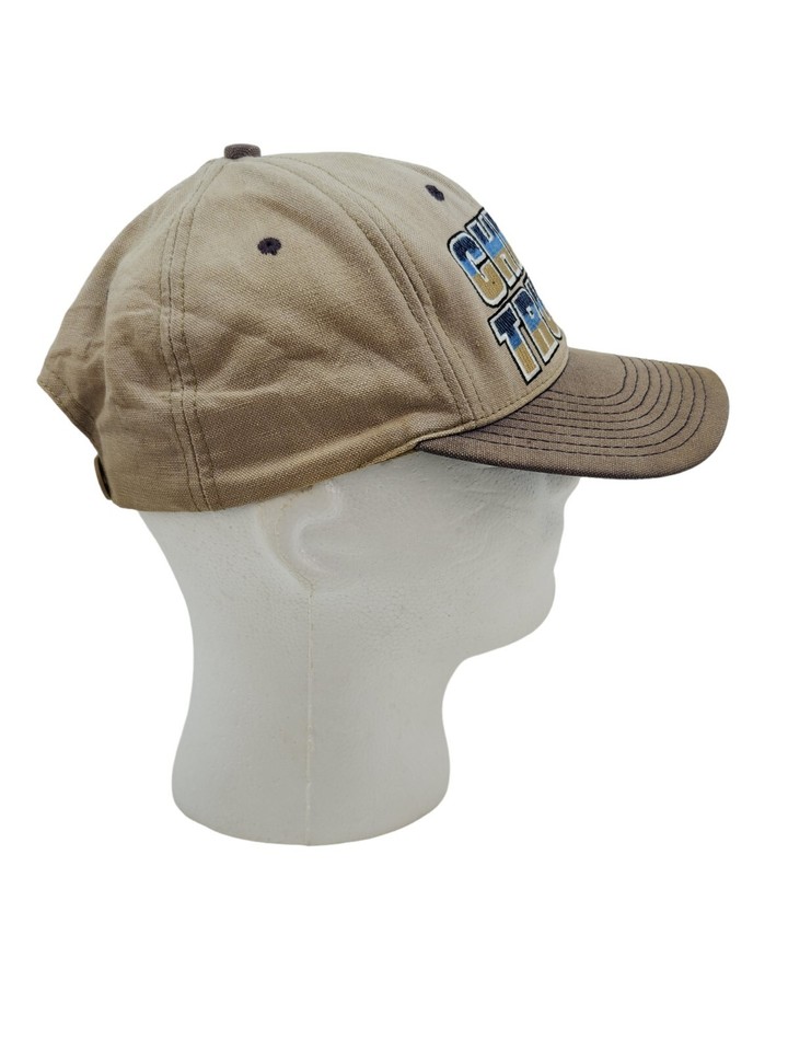 Vintage Chevy Trucks Adjustable Snapback Beige & Blue Hat Cap by ...