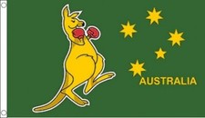 BOXING KANGAROO FLAG 5' x 3' Australia Day 26th January Australian Flags