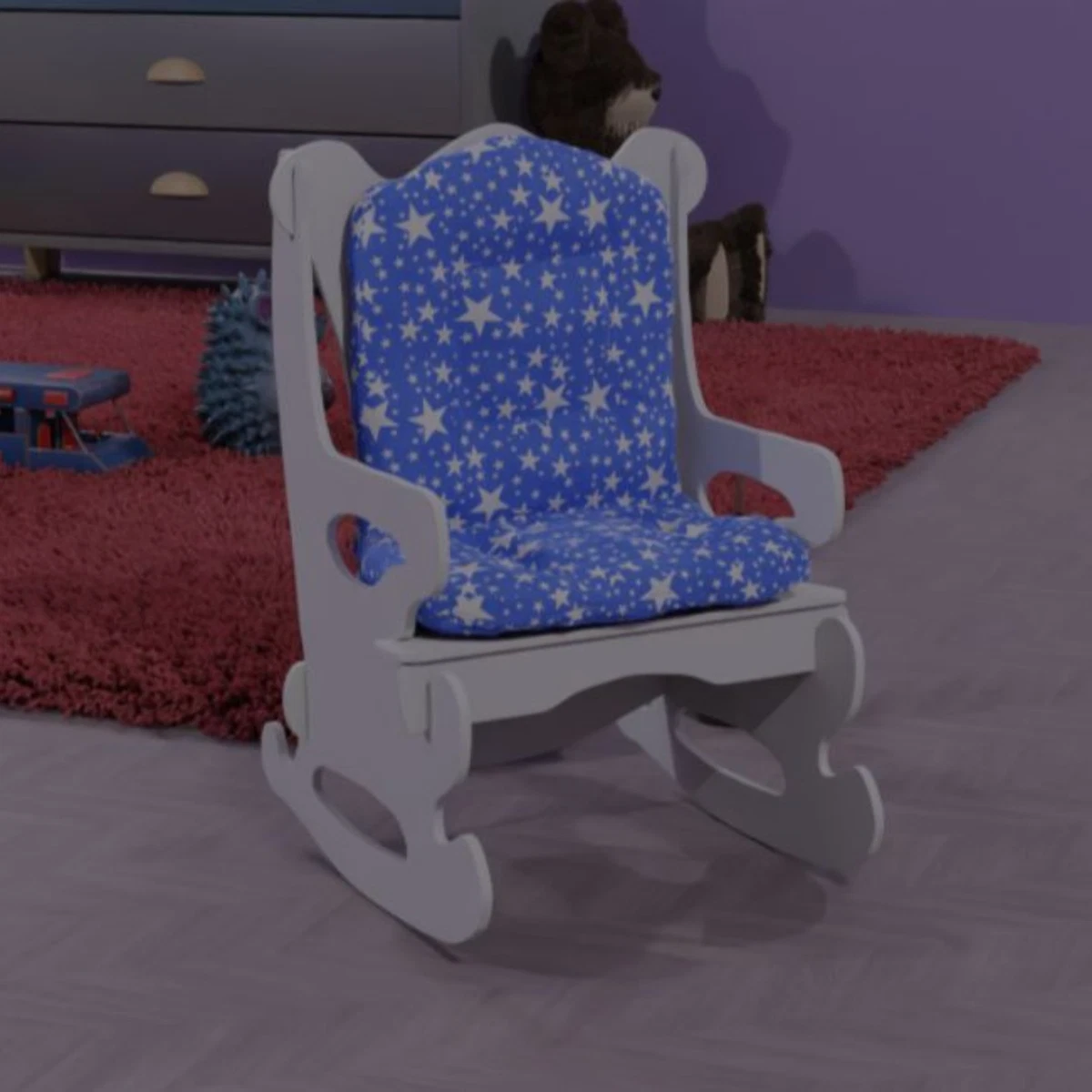Baby blue rocking chair new arrivals