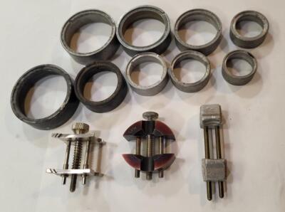 Group quality, vintage watch/movement holders Levin, MKS, Mido, plus 9 estate