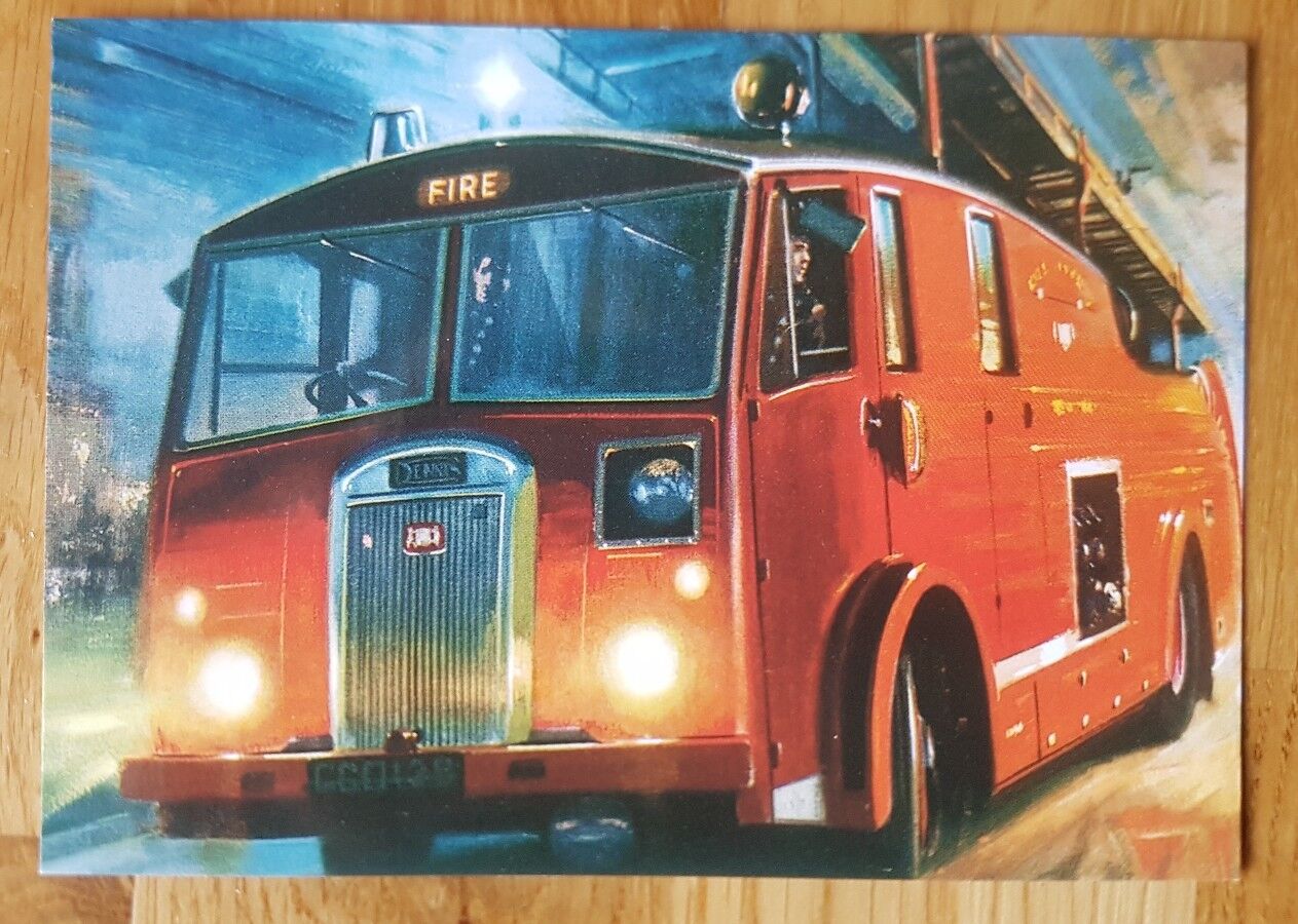 Dennis Fire Engine Postcard Vintage Ad Gallery COD39APC MINT Unused Unposted
