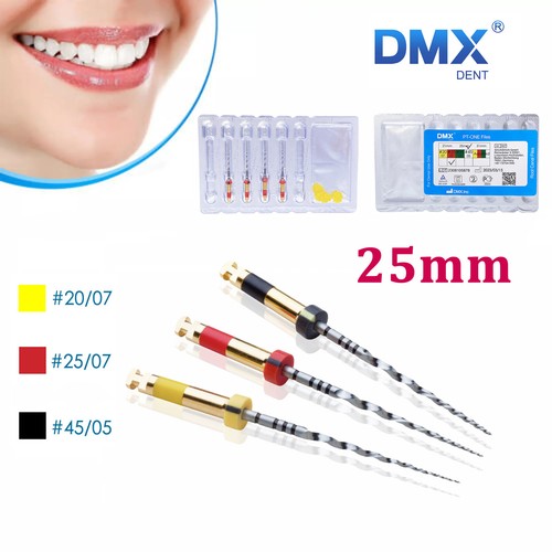 DMXDENT Dental Endodontic Rotary Files PT-ONE Taper NITI Endo Files Assorted DC