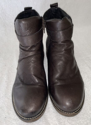 Eric Michael Dark Brown Leather Boots Shop Women main image 3