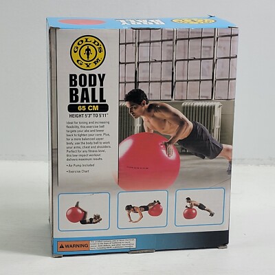 Gold'S Gym Exercise Ball: Ultimate Stability for Core Strength