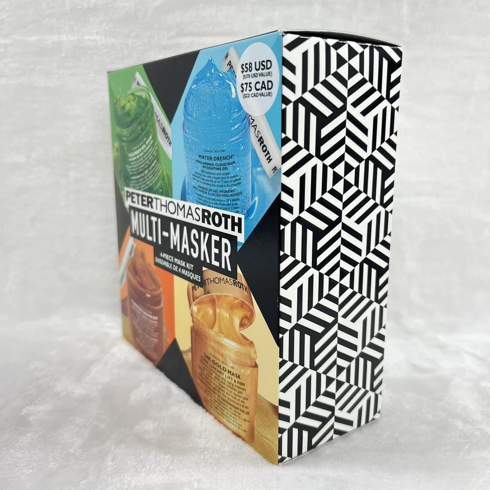 PETER THOMAS ROTH Multi-Masker 4Pc Kit Cucumber-24K Gold-Pumpkin-Water Drench - Image 2 of 4