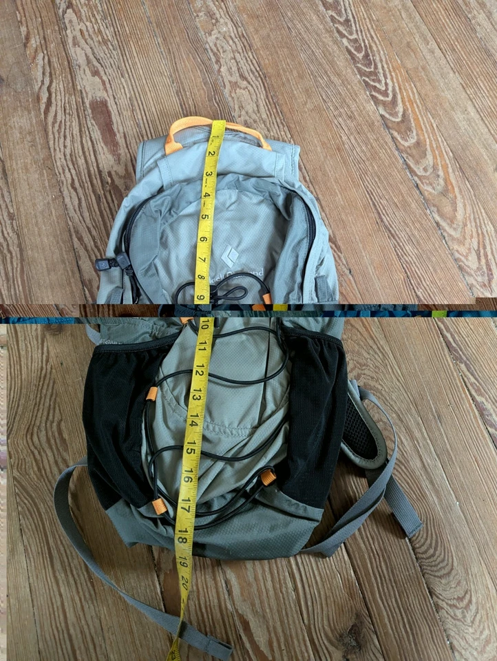 Black Diamond Magnum Backpack Gray Black Hiking Adjustable - Image 2 of 4