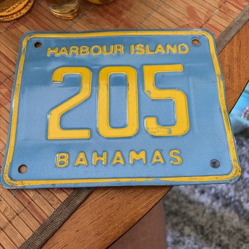 Harbour  Island, Bahamas Motorcycle License plate