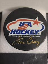 Jim Craig Autographed USA Hockey Puck