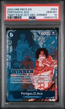 5105 Portgas D. Ace 2024 One Piece Tournament Winner Promo OP07-053 PSA 10