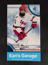 2023-24 SP Hockey Upper Deck Brent Burns #23 Carolina Hurricanes Blue - Mint