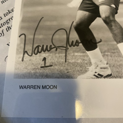 Warren Moon Signed Autograph 6x9” Photo Minnesota Vikings with letter framed - Picture 2 of 4