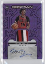 2023-24 Panini Obsidian Electric Etch Purple Flood /49 Julian Phillips Auto 1pe9