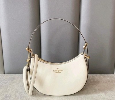 NWT Kate Spade KK949 Madison Saffiano Leather Crescent Shoulder
