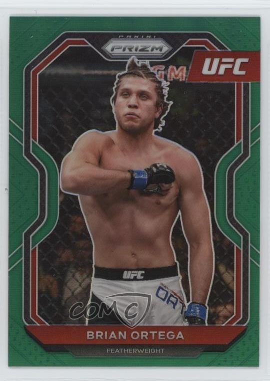2021 Panini Prizm UFC Green Prizm Brian Ortega #48 1ez8
