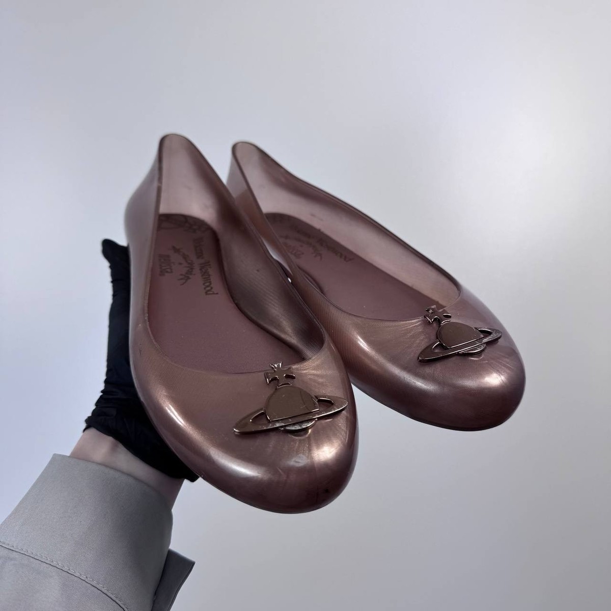 Vivienne Westwood Melissa Orb Flats Womens Rubber Ballet Shoes
