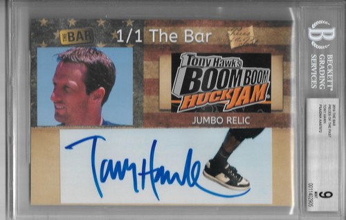 Tony Hawk 2019 THE BAR PIECES OF THE PAST CUT AUTO 1/1 Jumbo Relic BGS 9 PSA/DNA
