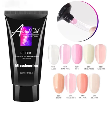 30ml Poly Extension Gel UV LED Quick Extension Acrylic Builder Nail Art Polish - image 1 of 4