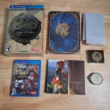 Ys: Memories of Celceta Silver Anniversary Edition PS Vita CIB Complete - Tested