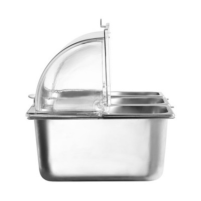 Uimoso Countertop Food Display Container with 6 Compartments and Lids