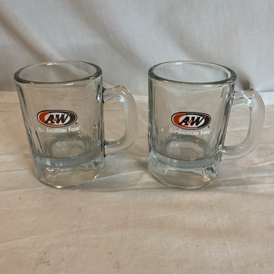 Set of 2 Vintage A&W Root Beer Mini 3.25'' Mug AW Original
